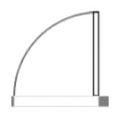 Door on 2D plan